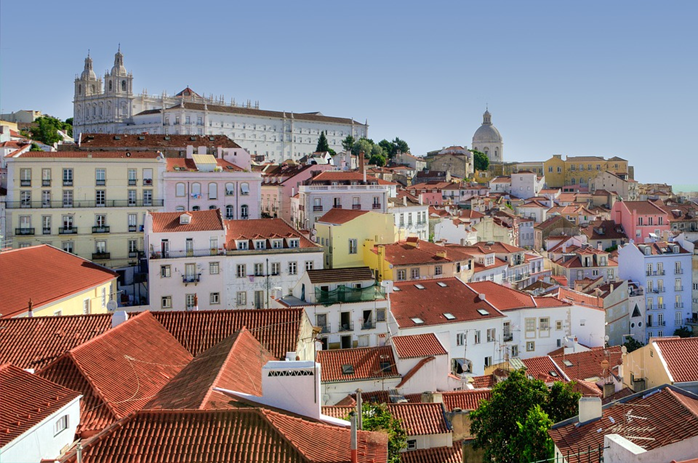 o elevador de Santa Justa em Lisboa