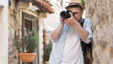 young male tourist in montenegro