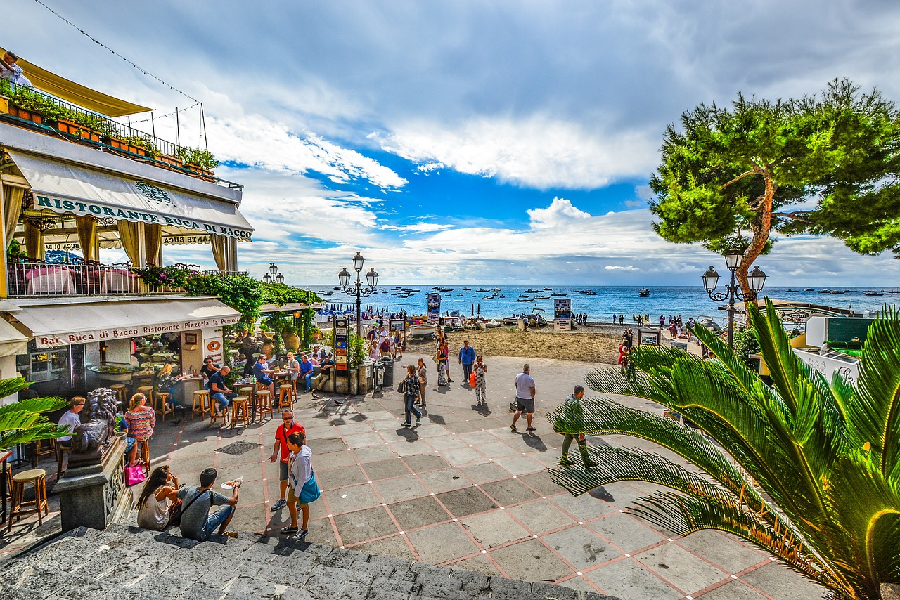 As lojinhas são um charme a parte no centrinho de Positano.