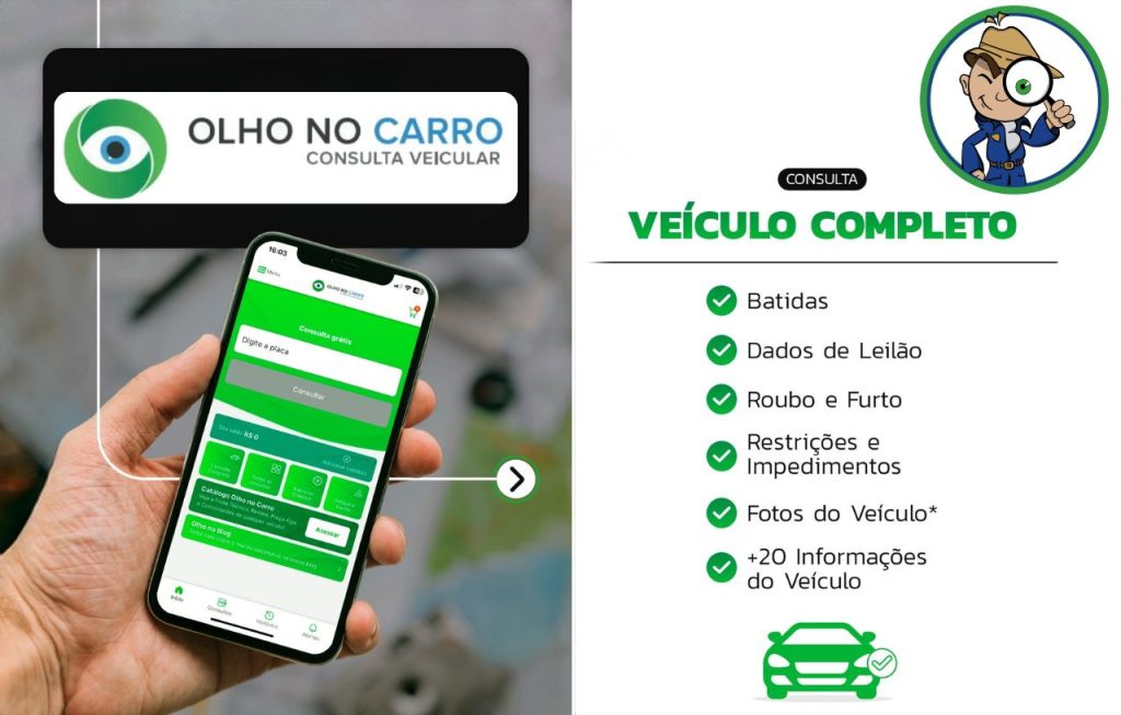 Aplicativo para consultar placa de carro: descubra os melhores 4 Aplicativo Olho no Carro