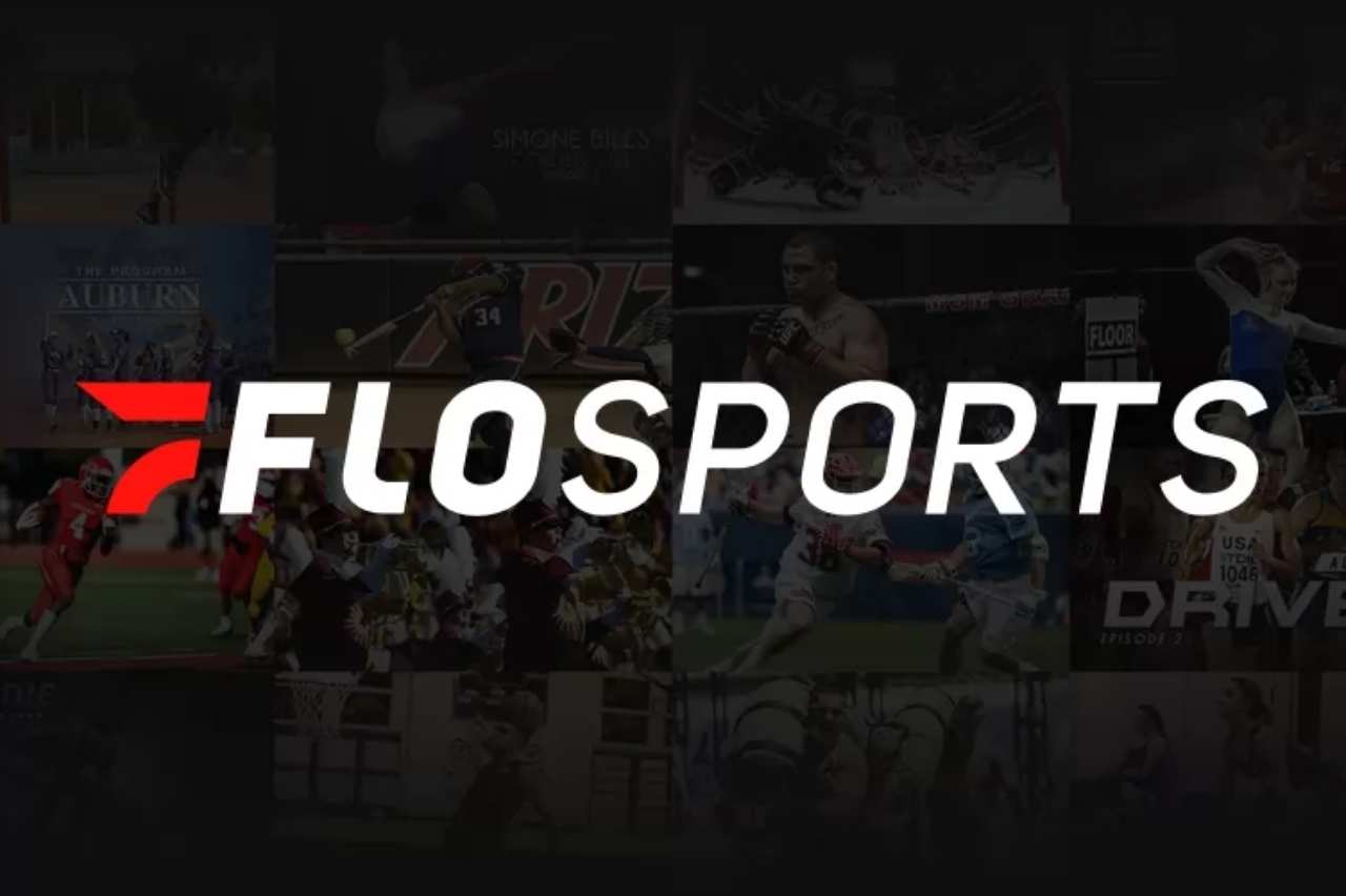 Imagem da plataforma FloSports destacando transmissões esportivas online, exemplo de serviço utilizado para assistir rugby no celular com streaming ao vivo.