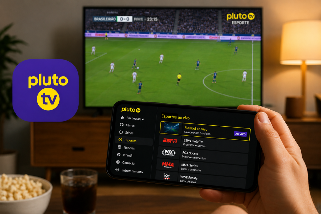 Viva a emoção do futebol ao vivo com a Pluto TV em qualquer lugar.
