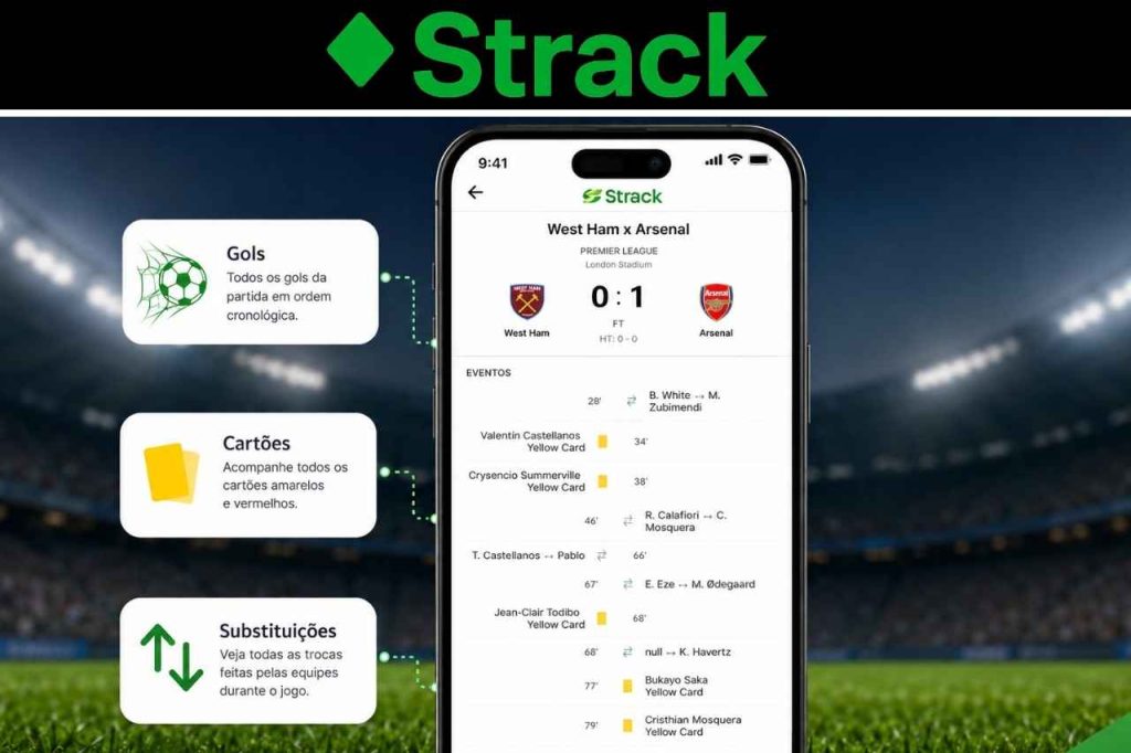 Conheça o Strack: o app para acompanhar jogos pelo celular 13 detalhes das partidas de futebol